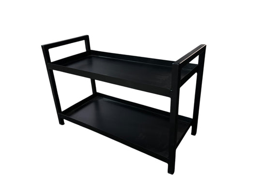 IRONIC 2-Tier Countertop Organizer Rack, Metal Storage Stand for Kitchen Bathroom Dressing Table, Multipurpose Shelf